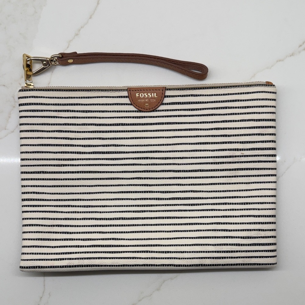 Fossil Striped Wristlet